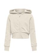 Kogbella Life L/S Zip Hood Short Ub Swt Cream Kids Only