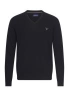 Extrafine Lambswool V-Neck O/S Black GANT