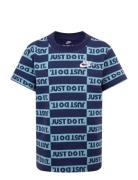 Nike Printed Tee Navy Nike