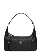 Th Soft Utility Shoulder Bag Pu Black Tommy Hilfiger