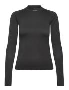 Borg Running Seamless Mock Neck Black Björn Borg