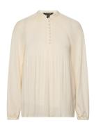 Drapey Poly Ggt 122-Top Cream Lauren Ralph Lauren