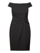 Crepe Off-The-Shoulder Cocktail Dress Black Lauren Ralph Lauren