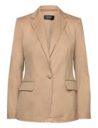 Cotton Twill Blazer Beige Lauren Ralph Lauren