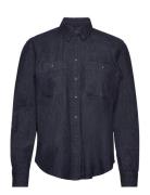 Denim Roll-Tab-Sleeve Shirt Blue Lauren Ralph Lauren