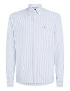 Heritage Oxford Stripe Rf Shirt Blue Tommy Hilfiger