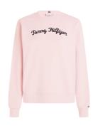 Mdrn Reg Script Sweatshirt Pink Tommy Hilfiger