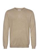 Mélange Round Neck Knit Beige Lindbergh