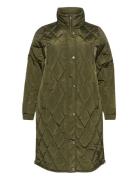 Kclinda Quilt Jacket Khaki Kaffe Curve