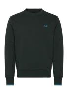 Crew Neck Sweatshirt Green Fred Perry