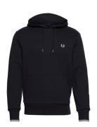 Tipped Hooded Sweatsh Blue Fred Perry