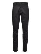 Luca Slim Chino Pants Black Knowledge Cotton Apparel