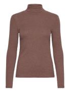 Dagnaiw Rollneck Melange Ls Brown InWear