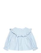 Striped Blouse Blue Mango