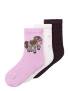 Nmfnadia 3P Sock Patterned Name It