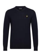 Cotton Merino V Neck Jumper Navy Lyle & Scott