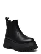 Biagas Low Chelsea Platform Boot Carnation# Black Bianco