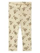 Nbfnimo Slim Wo/Mo Leggings Aop Lil Beige Lil'Atelier