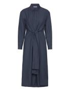 Srsydney Midi Shirt Dress Navy Soft Rebels