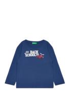 T-Shirt L/S Blue United Colors Of Benetton