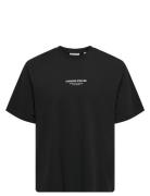 Onscurated Rlx Print Ss Tee Noos Black ONLY & SONS