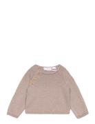 Buttons Detail Knit Sweater Beige Mango