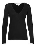 Wool & Cashmere V-Neck Black Rosemunde