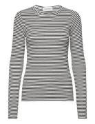 Petriciasw Stripe T-Shirt Long Slee Grey Sofie Schnoor