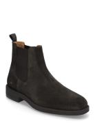 Slhjoseph Suede Chelsea Boot Black Selected Homme