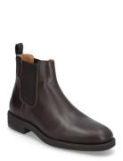 Slhjoseph Leather Chelsea Boot Noos Brown Selected Homme