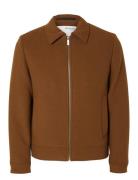 Slhnew Filip Jkt Noos Brown Selected Homme