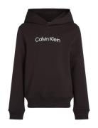 Inst. Logo Reg. Terry Hoodie Black Calvin Klein