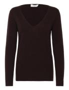 Wool & Cashmere V-Neck Brown Rosemunde