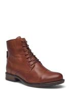 Biadanelle Leather Derby Boot Brown Bianco