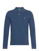 L/S Polo Shirt Blue United Colors Of Benetton