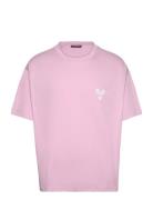 Tjorn Boxy Printed T-Shirt Pink J. Lindeberg