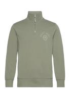 Graphic Half Zip Green GANT