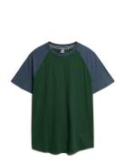 Essential Logo Baseball Tshirt Green Superdry