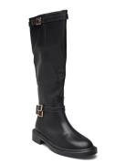 Biapaloma Knee High Boot Smooth Leather Black Bianco