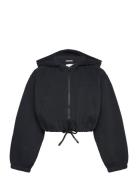 Cropped Cutline Hoody Jacket Black Tom Tailor