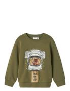 Nmmobanno Ls Loose Sweat Bru Pb Green Name It