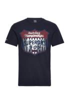 Gasoline Workwear Tee Navy Superdry