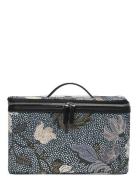 Beauty Hard Box Denim Blue Flower Linen Patterned Ceannis