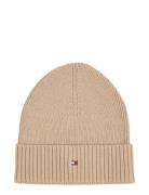 Th Flag Pima Cotton Beanie Beige Tommy Hilfiger