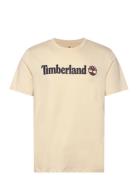 Kennebec River Linear Logo Short Sleeve Tee Angora Beige Timberland