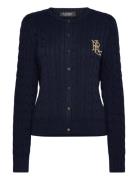 Cable-Knit Cotton Cardigan Navy Lauren Ralph Lauren