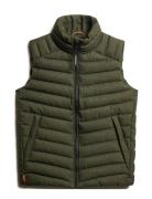 Tweed Fuji Gilet Green Superdry