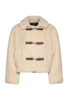 Alex Faux Fur Jacket Cream French Connection