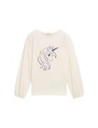 Special Artwork Longsleeve Cream Tom Tailor