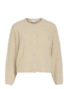 Vipaza O-Neck L/S Knit Jacket Beige Vila